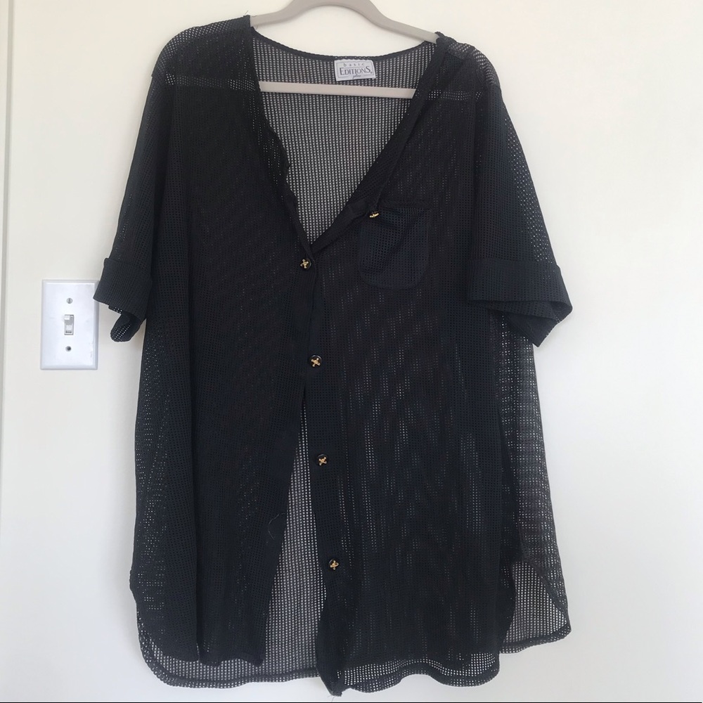 Mesh swimsuit cover up